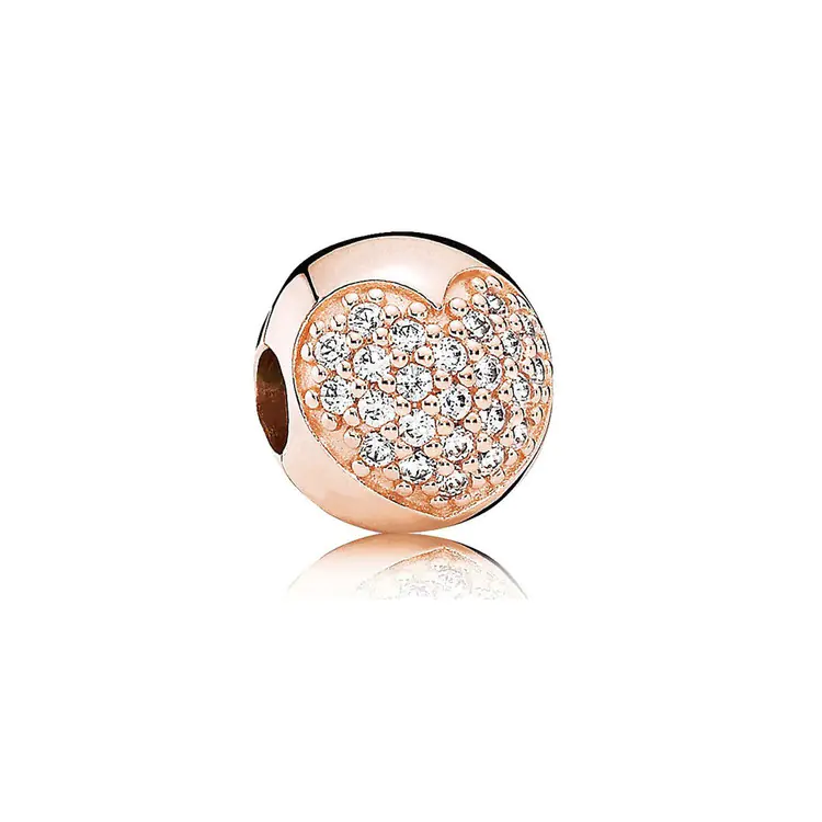 S925 Silver Rose Gold Sparkling Silicone Clip DIY Beads - Image 19