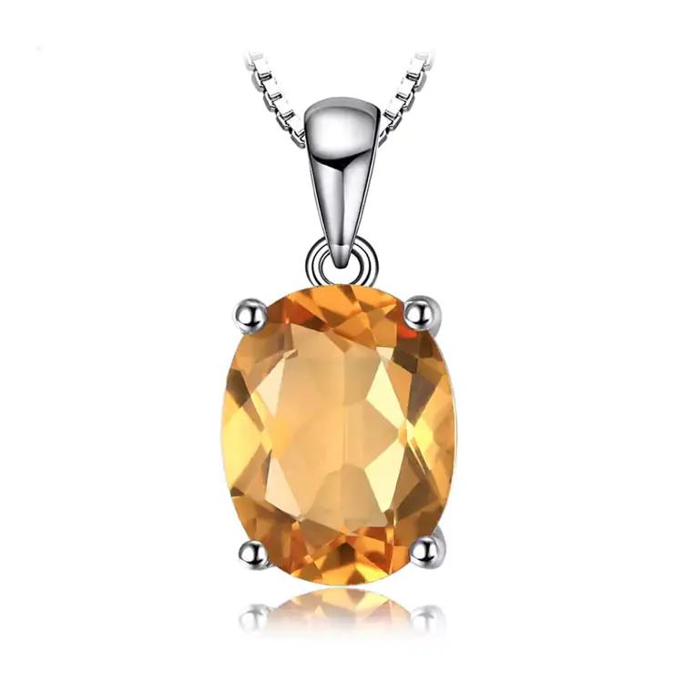 S925 Silver Topaz Zircon Necklace for Women - Image 2