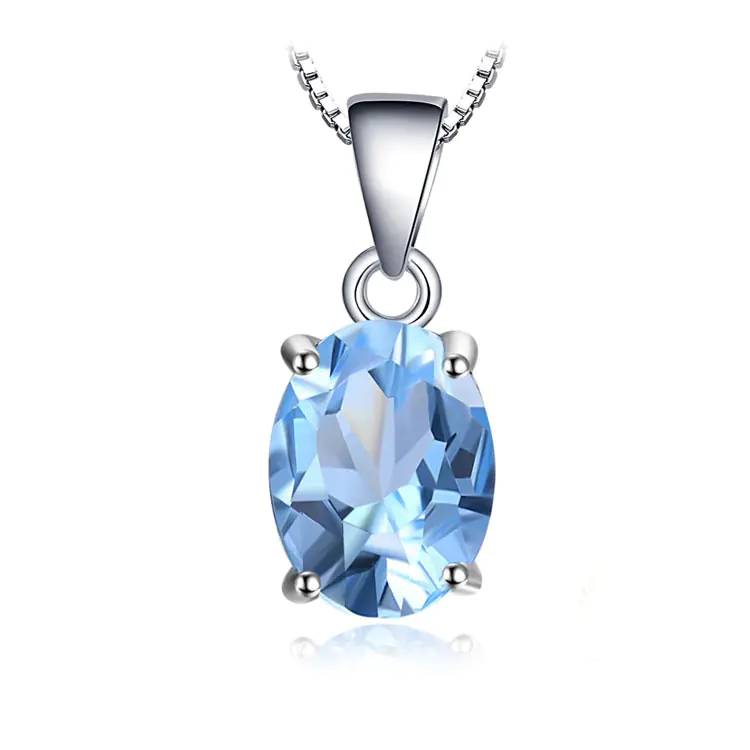 S925 Silver Topaz Zircon Necklace for Women - Image 9