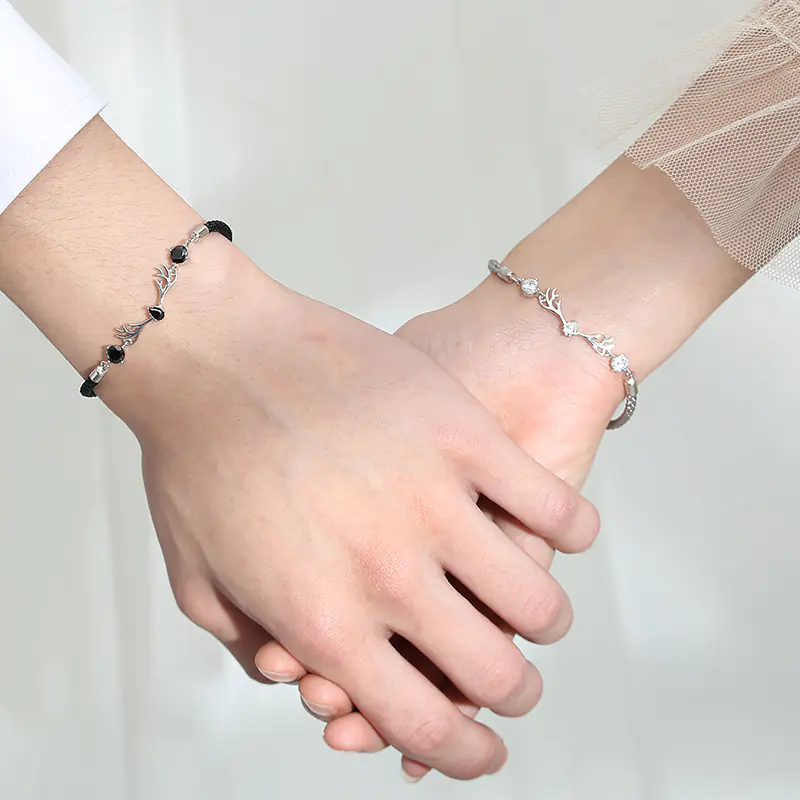 S925 Sterling Silver Deer Lovers Bracelet - Image 3
