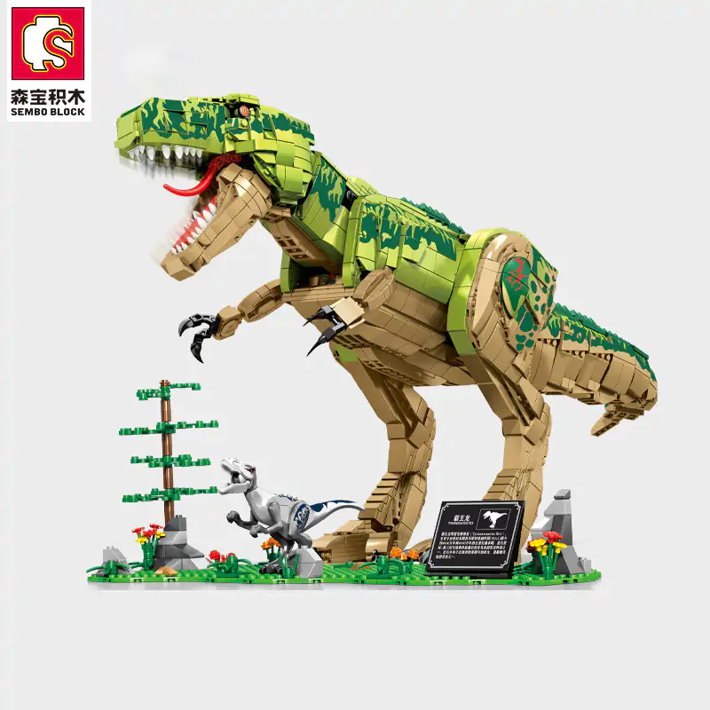 SEMBO BLOCK Tyrannosaurus Rex Dinosaur Building Blocks Toys - Image 4
