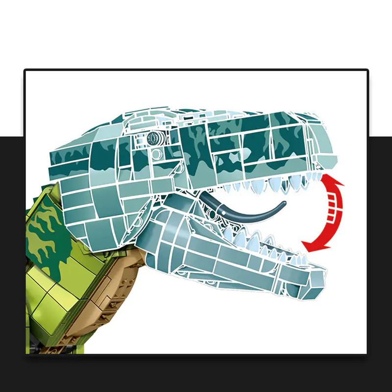 SEMBO BLOCK Tyrannosaurus Rex Dinosaur Building Blocks Toys - Image 5
