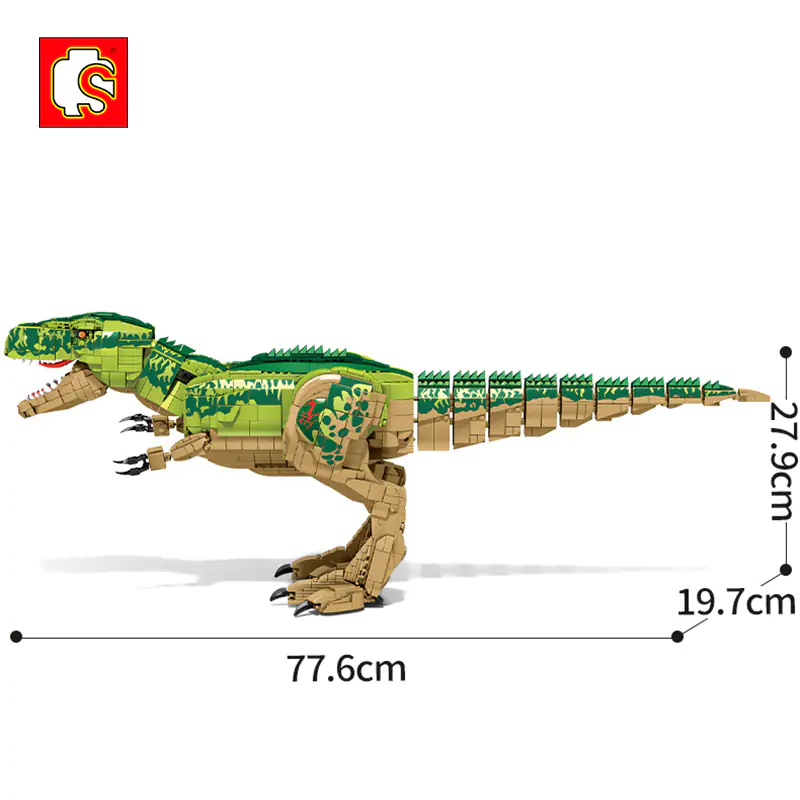 SEMBO BLOCK Tyrannosaurus Rex Dinosaur Building Blocks Toys - Image 6