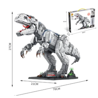 SEMBO BLOCK Tyrannosaurus Rex Dinosaur Building Blocks Toys - Image 9