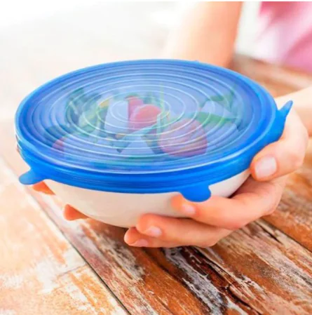 Set of 6 Adjustable Silicone Lids - Image 5