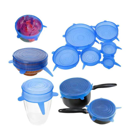 Set of 6 Adjustable Silicone Lids - Image 6