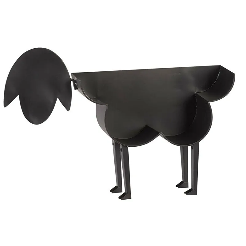 Sheep Decorative Toilet Paper Holder: Free-Standing Iron Bathroom Tissue Storage - Image 3