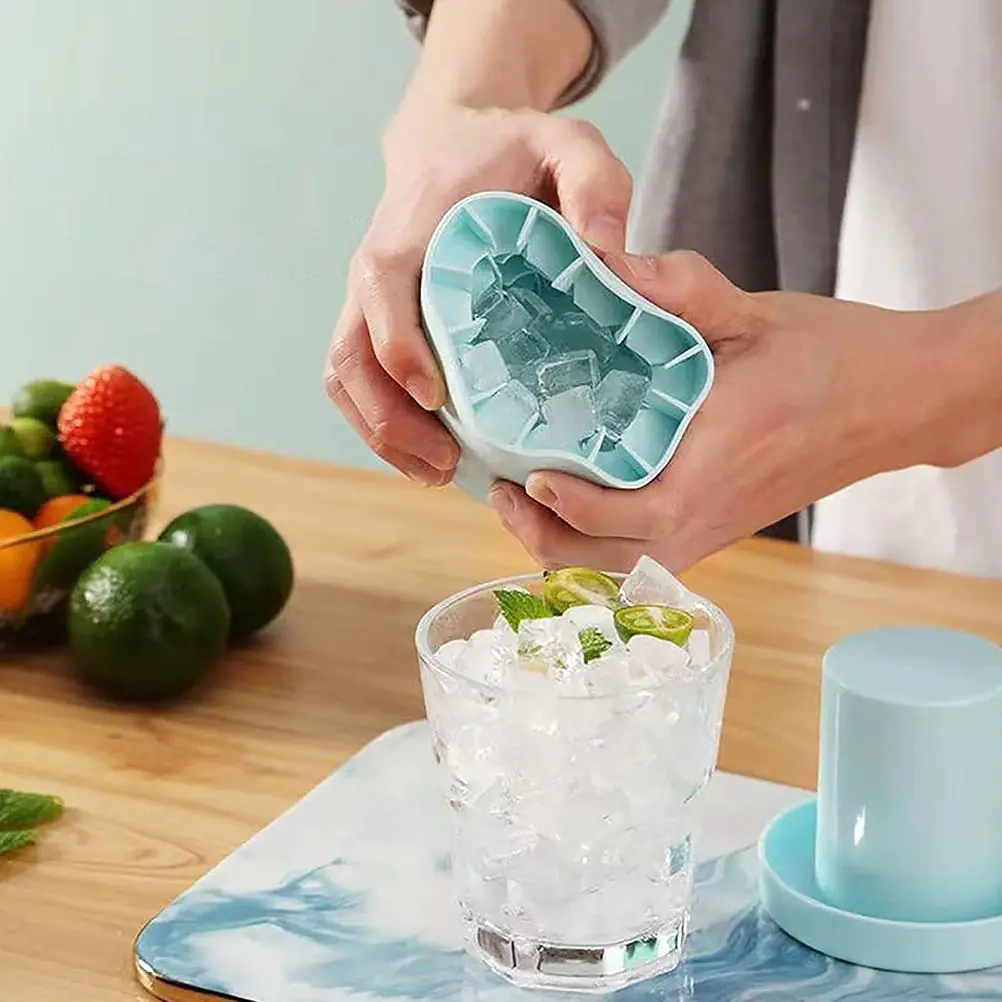 Silicone Cylinder Portable Ice Maker Bucket - Image 2