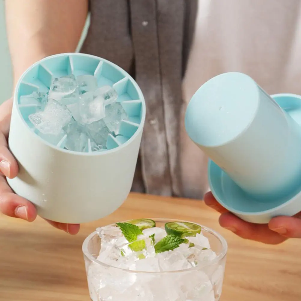 Silicone Cylinder Portable Ice Maker Bucket - Image 3