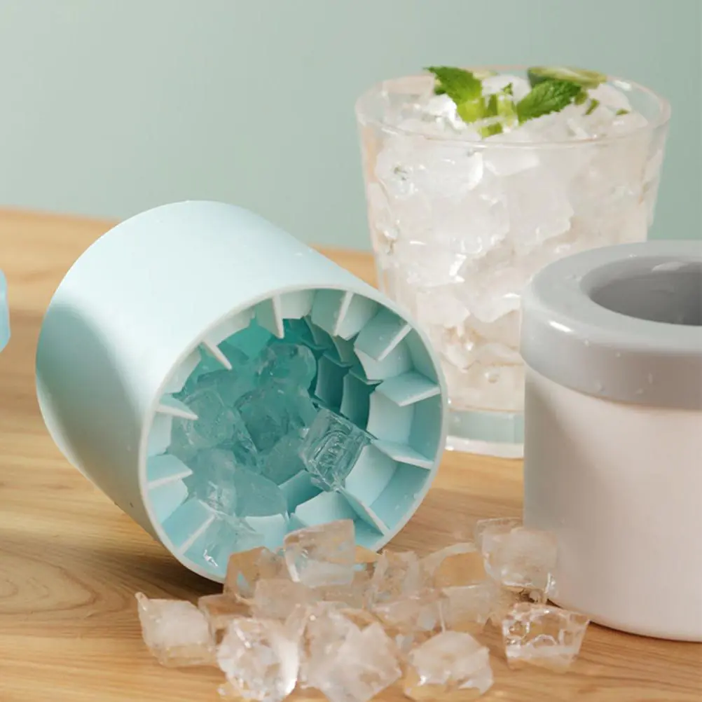 Silicone Cylinder Portable Ice Maker Bucket - Image 5
