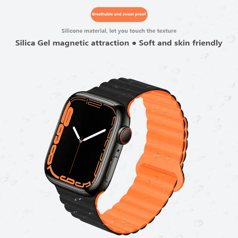 Silicone Strap Band Magnetic Bracelet - Image 2