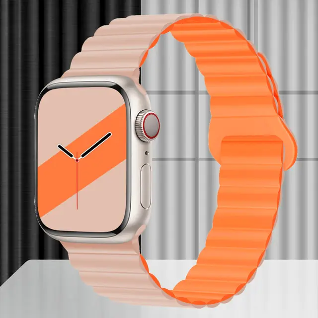 Silicone Strap Band Magnetic Bracelet - Image 48