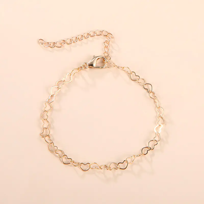 Simple Heart Bracelet for Women's Fashion