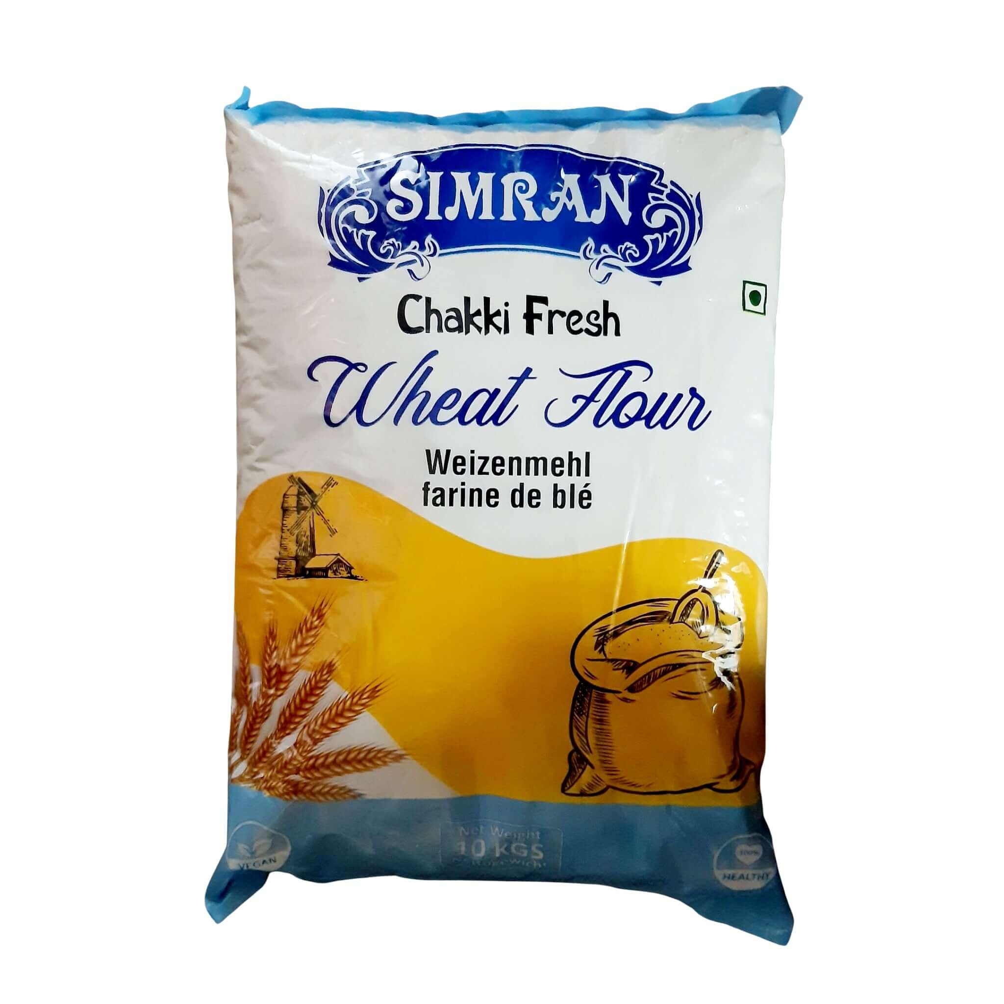 Simran Chakki Fresh Atta - Wheat Flour 10Kg