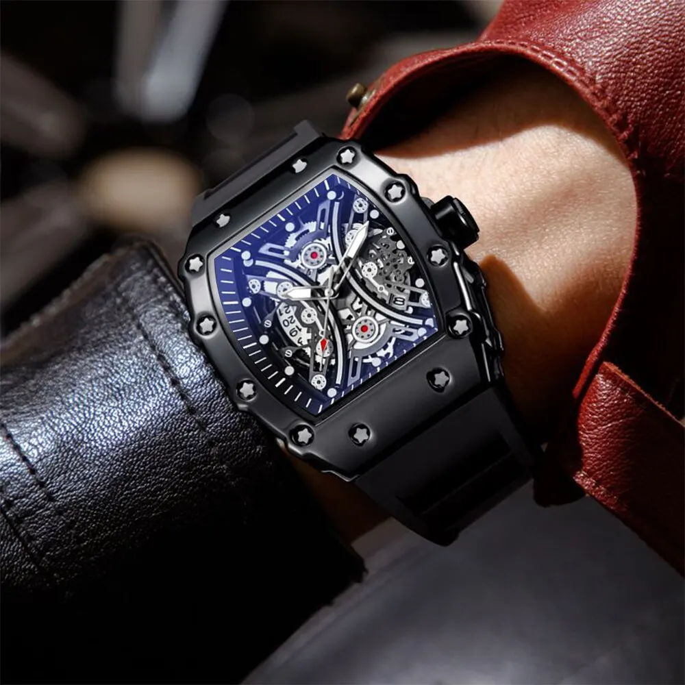 Skeleton Dial Sports Watch - Image 3