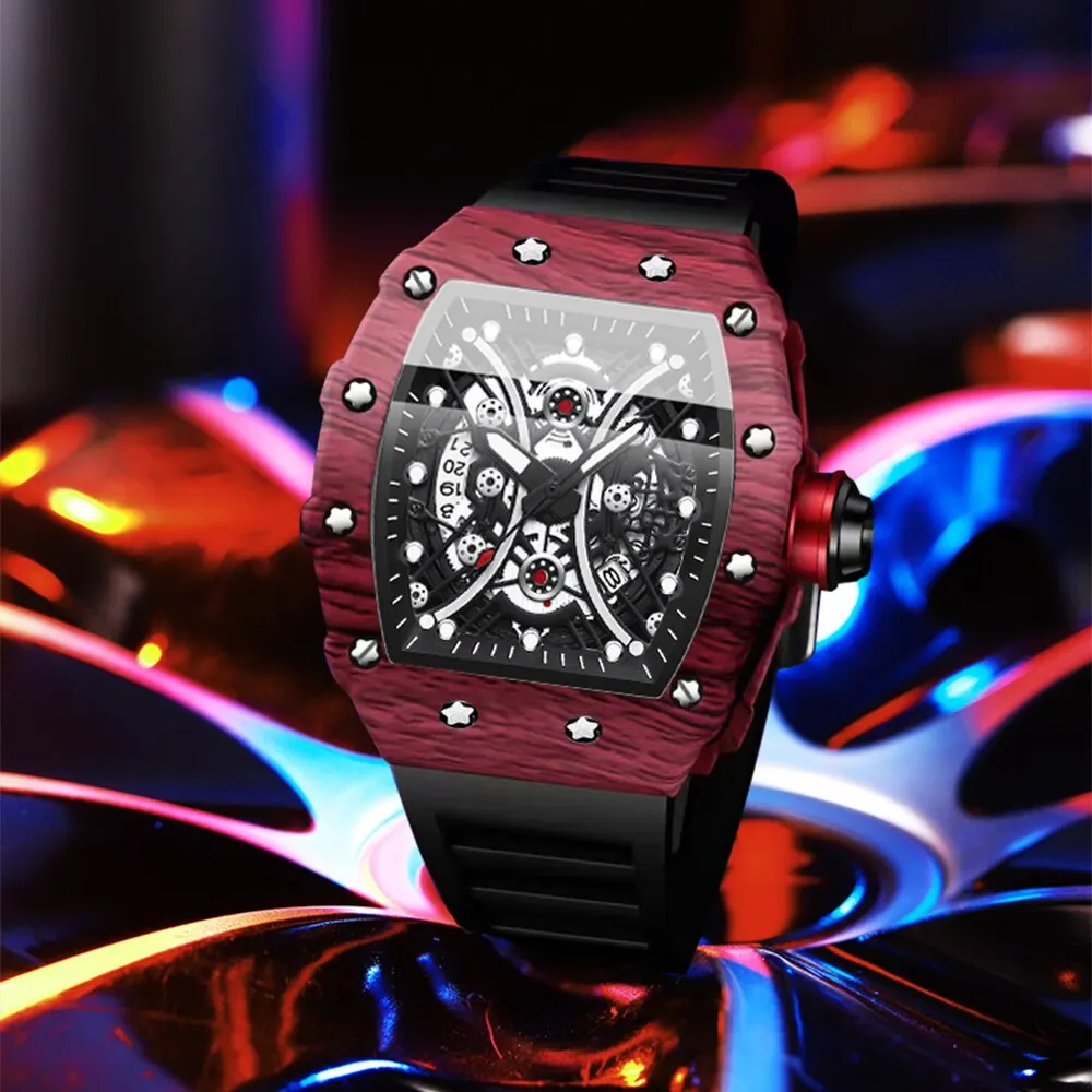 Skeleton Dial Sports Watch - Image 4