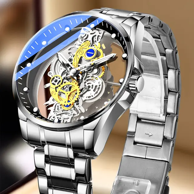 Skeleton Vintage Men's Watch - Image 11