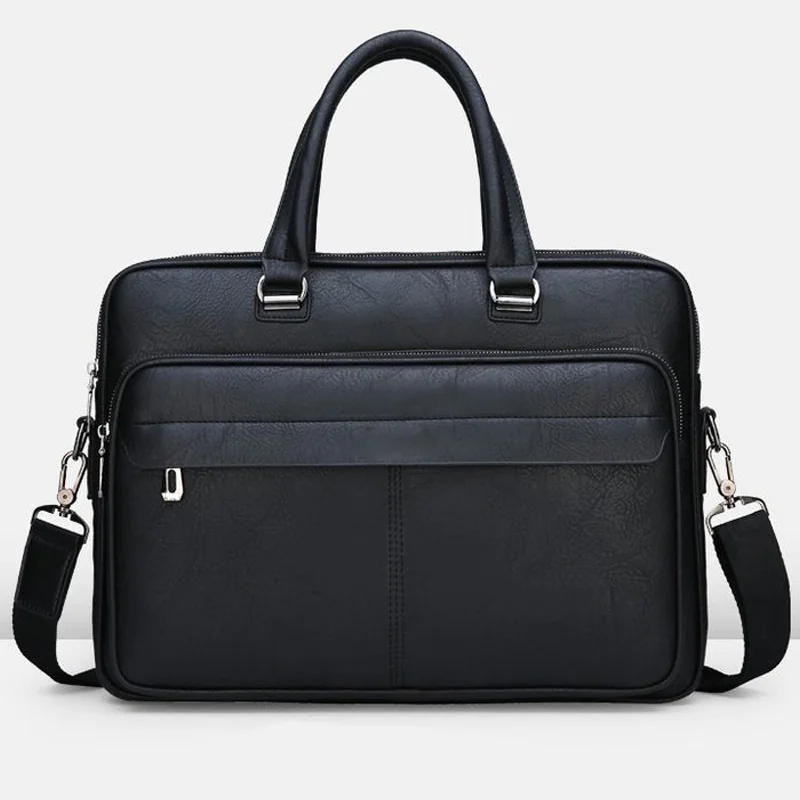 Sleek PU Leather Business Briefcase - Image 3