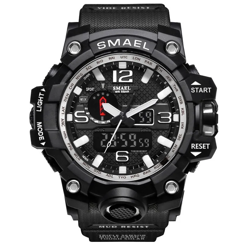 SMAEL Brand Men Sports Watches Dual Display - Image 15