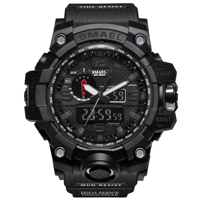 SMAEL Brand Men Sports Watches Dual Display - Image 16