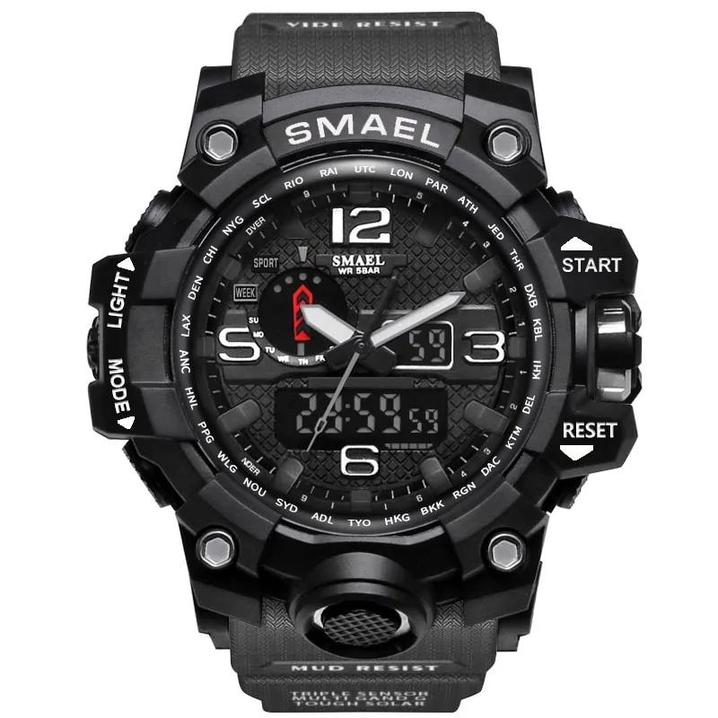 SMAEL Brand Men Sports Watches Dual Display - Image 17