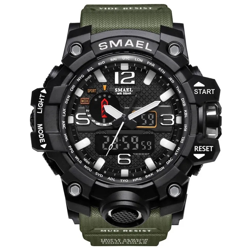 SMAEL Brand Men Sports Watches Dual Display - Image 18