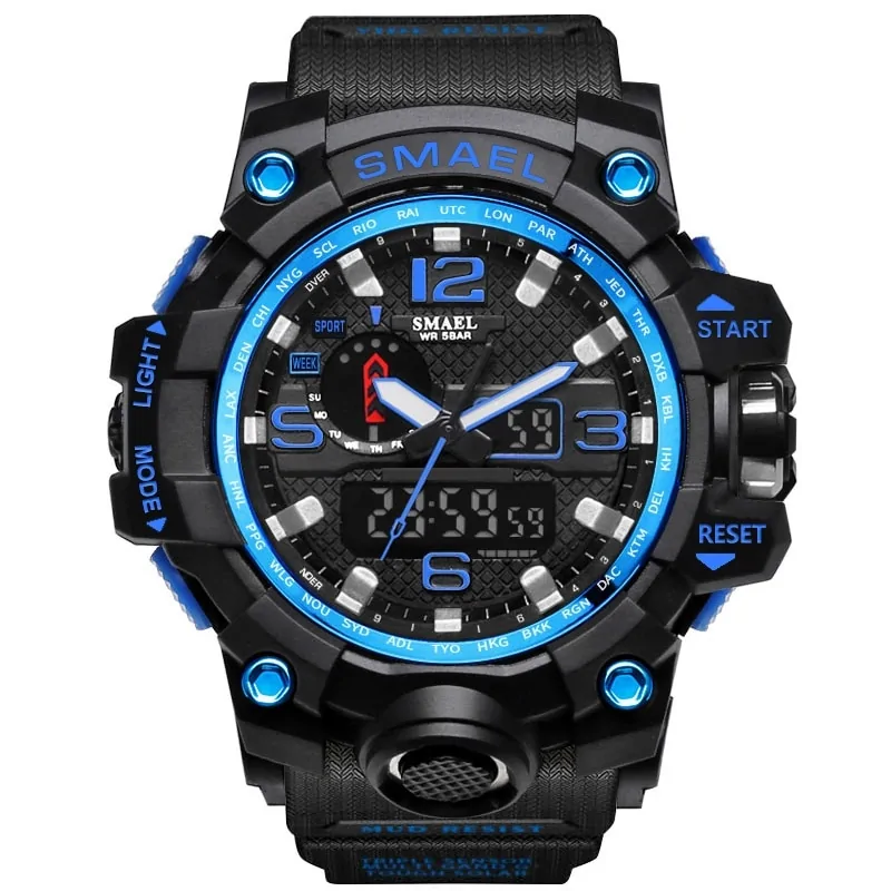 SMAEL Brand Men Sports Watches Dual Display - Image 19