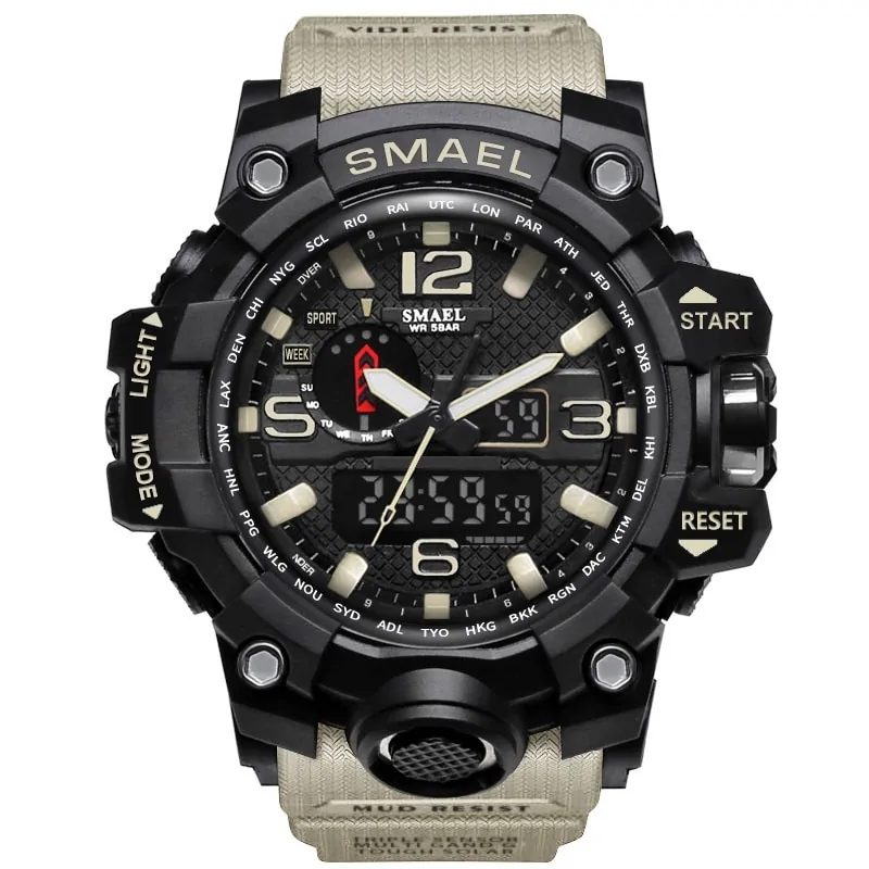 SMAEL Brand Men Sports Watches Dual Display - Image 20