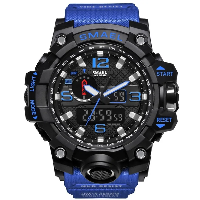SMAEL Brand Men Sports Watches Dual Display - Image 21