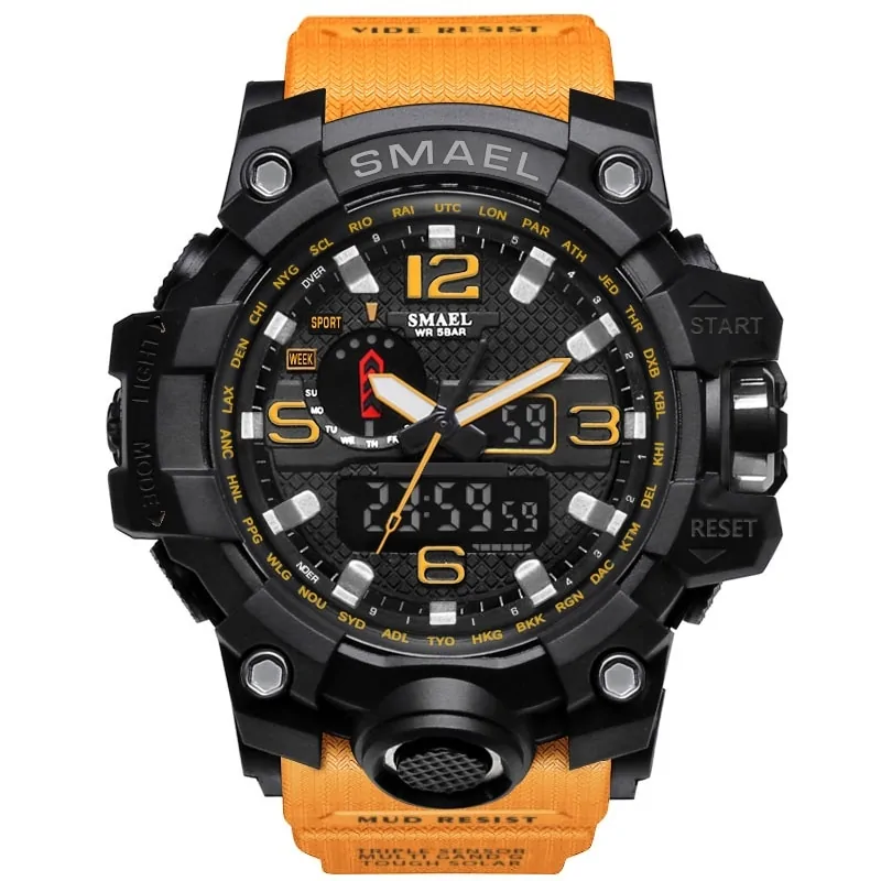 SMAEL Brand Men Sports Watches Dual Display - Image 22