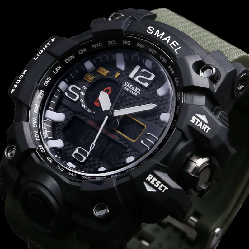 SMAEL Brand Men Sports Watches Dual Display - Image 4
