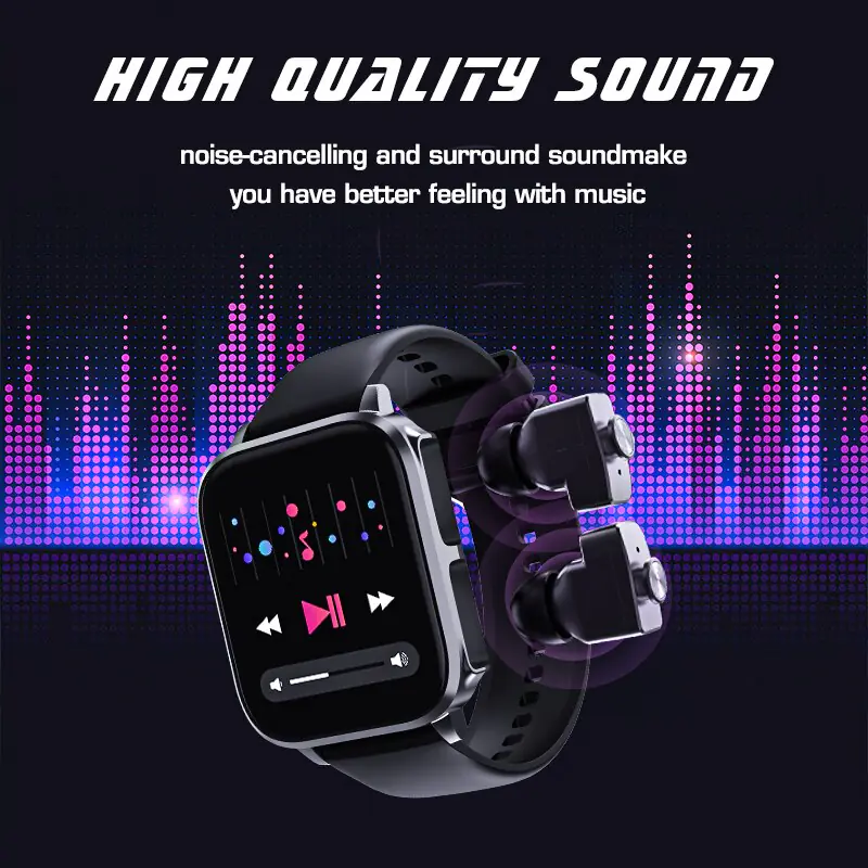 Smart Watch Earbuds 2 In 1 Stereo Wireless Headset - Image 2