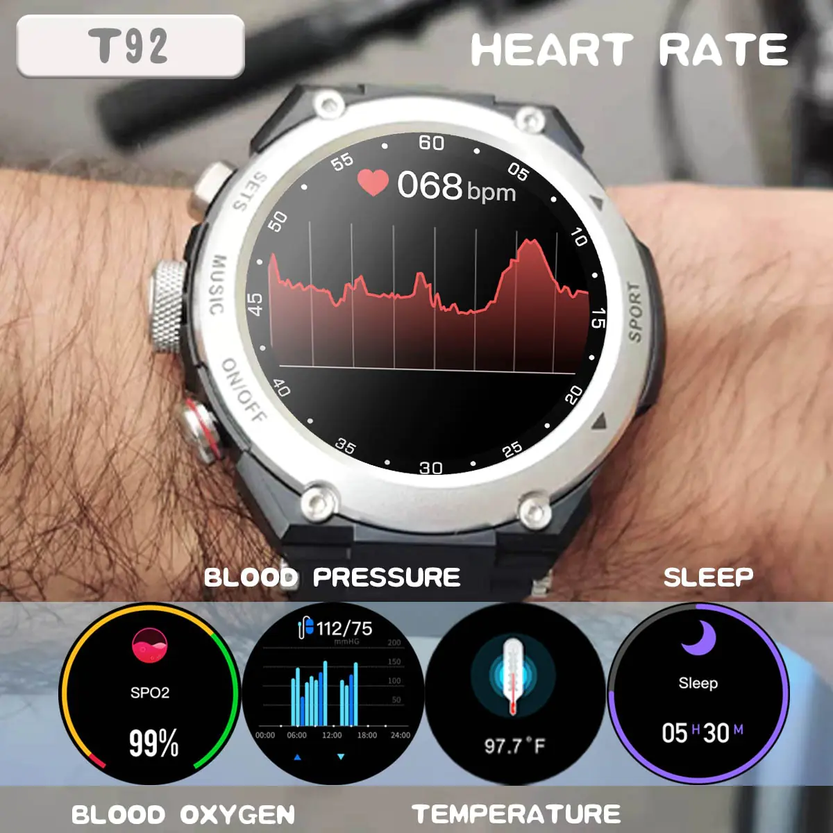 Smart Watch with Earbuds - Image 5