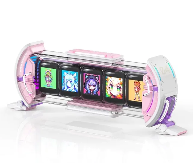 Smart WiFi RGB Digital Clock – App-Controlled Cyberpunk LED Display - Image 3