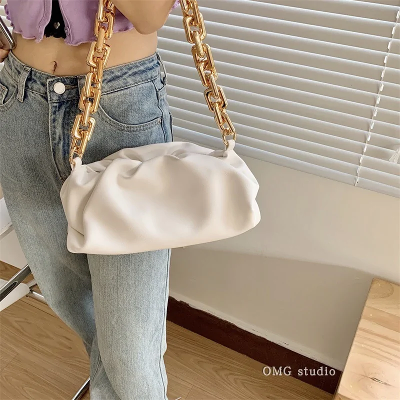 Soft Leather Cloud Bag: Women's Single Shoulder Purse - Image 8