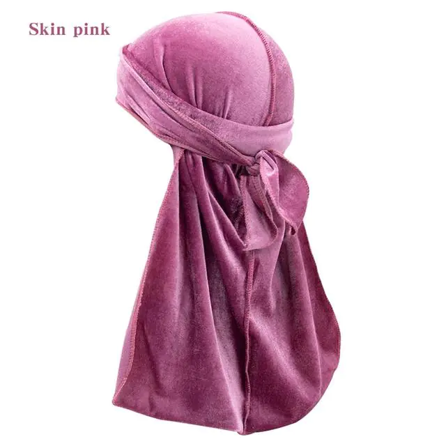 Solid Color Velvet Long Tail Durags - Image 12