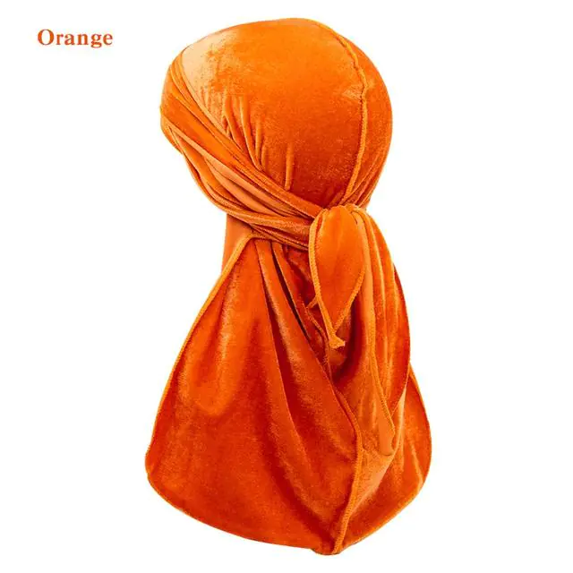 Solid Color Velvet Long Tail Durags - Image 16