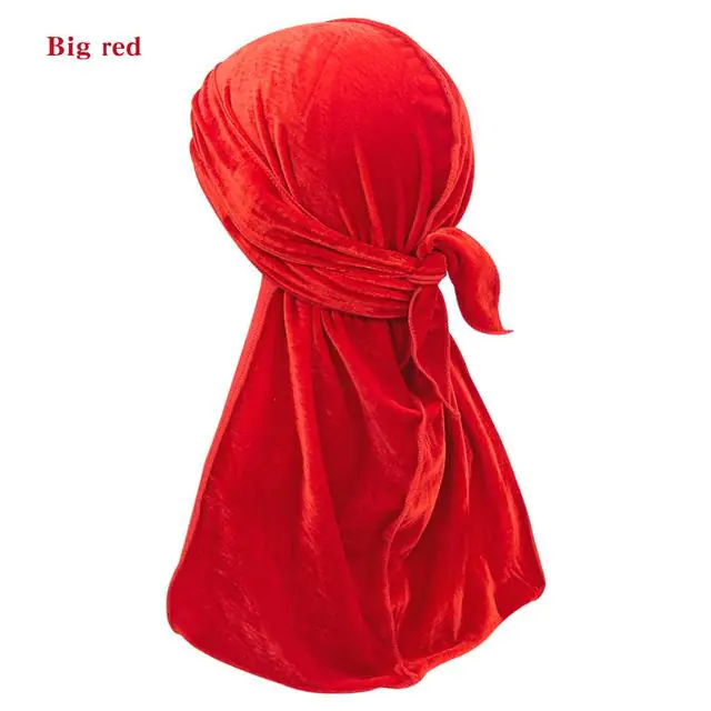 Solid Color Velvet Long Tail Durags - Image 18