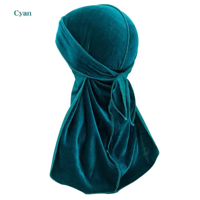 Solid Color Velvet Long Tail Durags - Image 20
