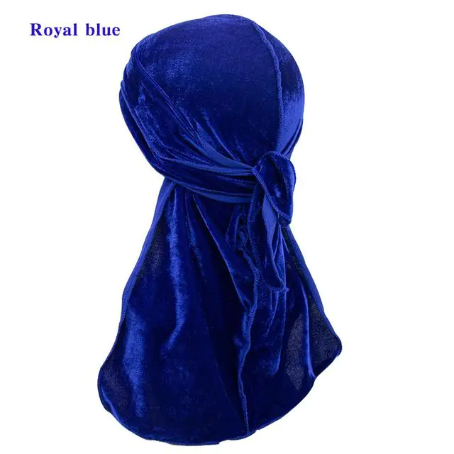 Solid Color Velvet Long Tail Durags - Image 7