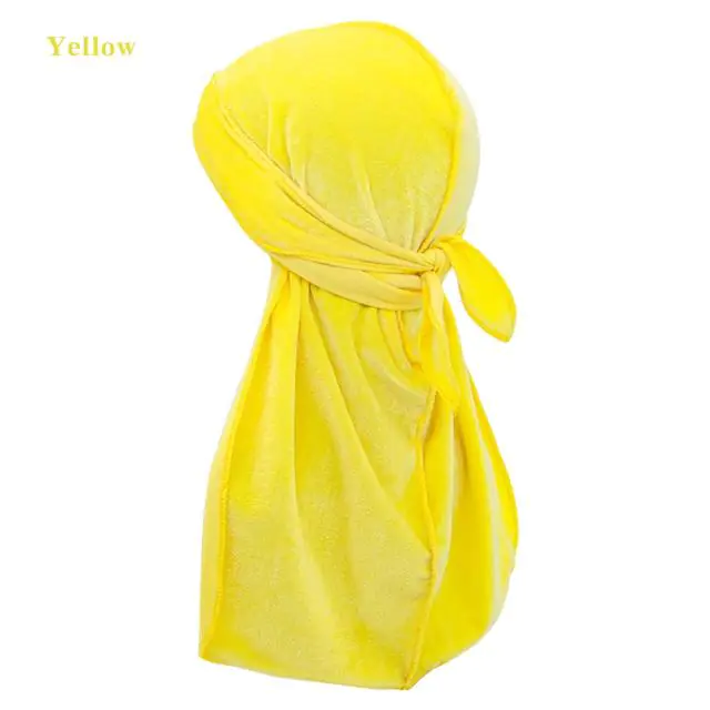 Solid Color Velvet Long Tail Durags - Image 8