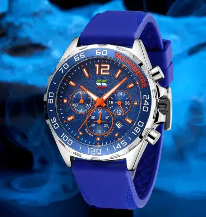 Sporty Six-Pin Quartz Watch - Image 12