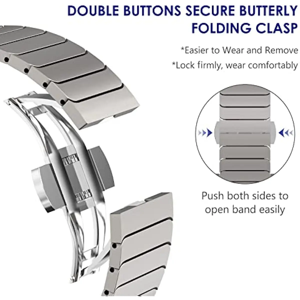 Stainless Steel Band For Apple Watch - Image 2