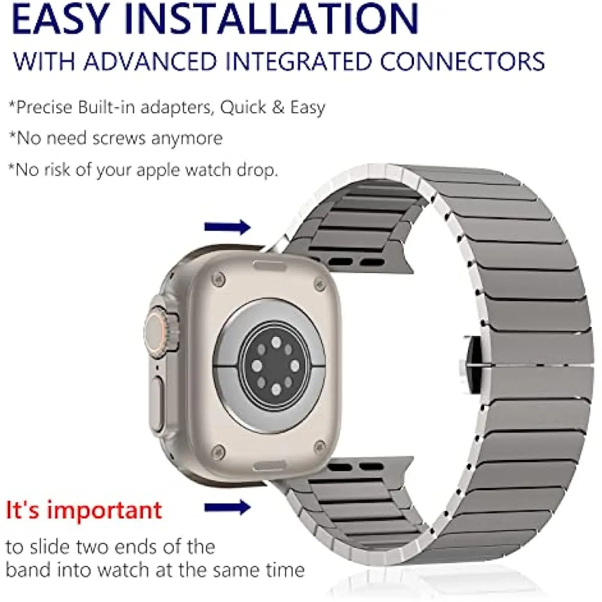 Stainless Steel Band For Apple Watch - Image 3