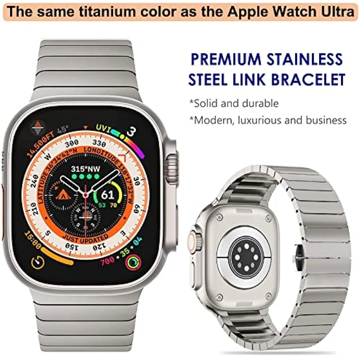 Stainless Steel Band For Apple Watch - Image 5