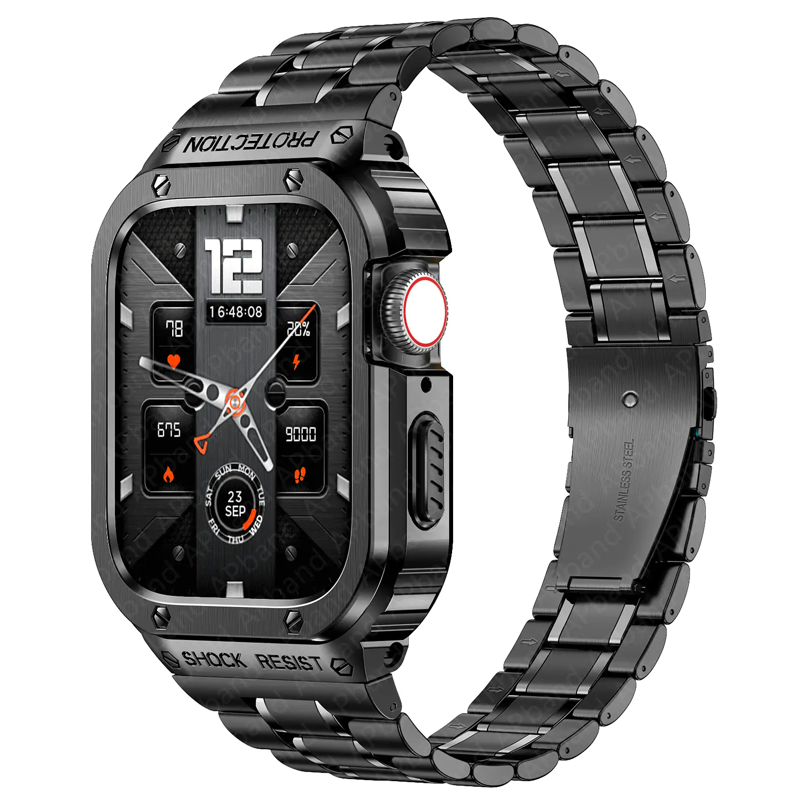 Stainless Steel Case & Strap For Apple Watch Band - Image 2
