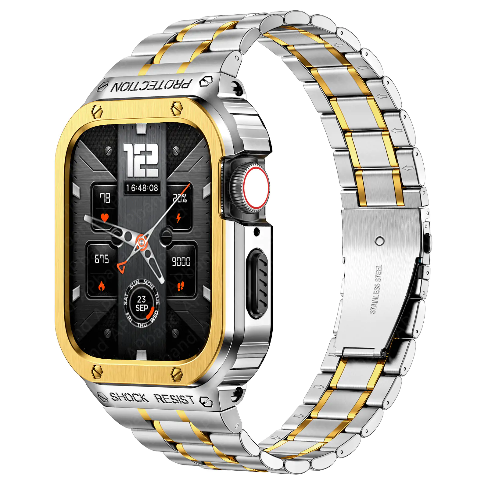 Stainless Steel Case & Strap For Apple Watch Band - Image 3