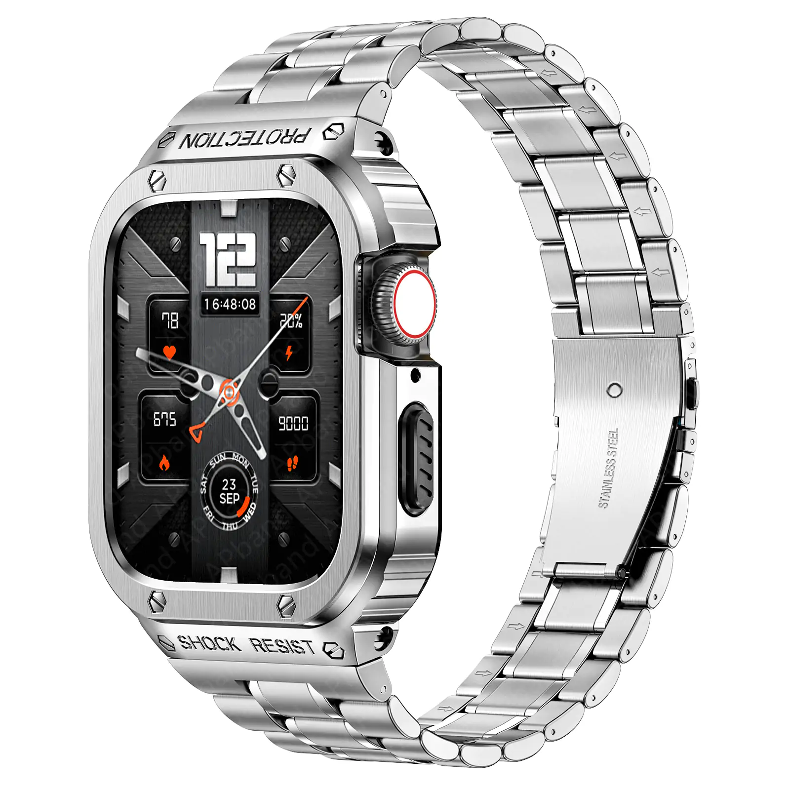 Stainless Steel Case & Strap For Apple Watch Band - Image 5