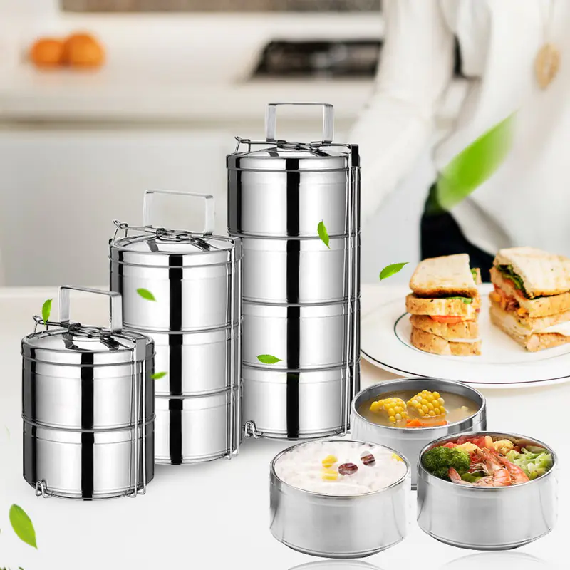 Stainless Steel Double-Layer Insulated Lunch Box - Image 10