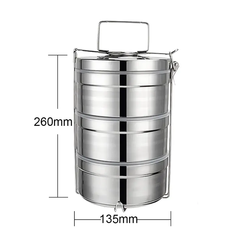 Stainless Steel Double-Layer Insulated Lunch Box - Image 4